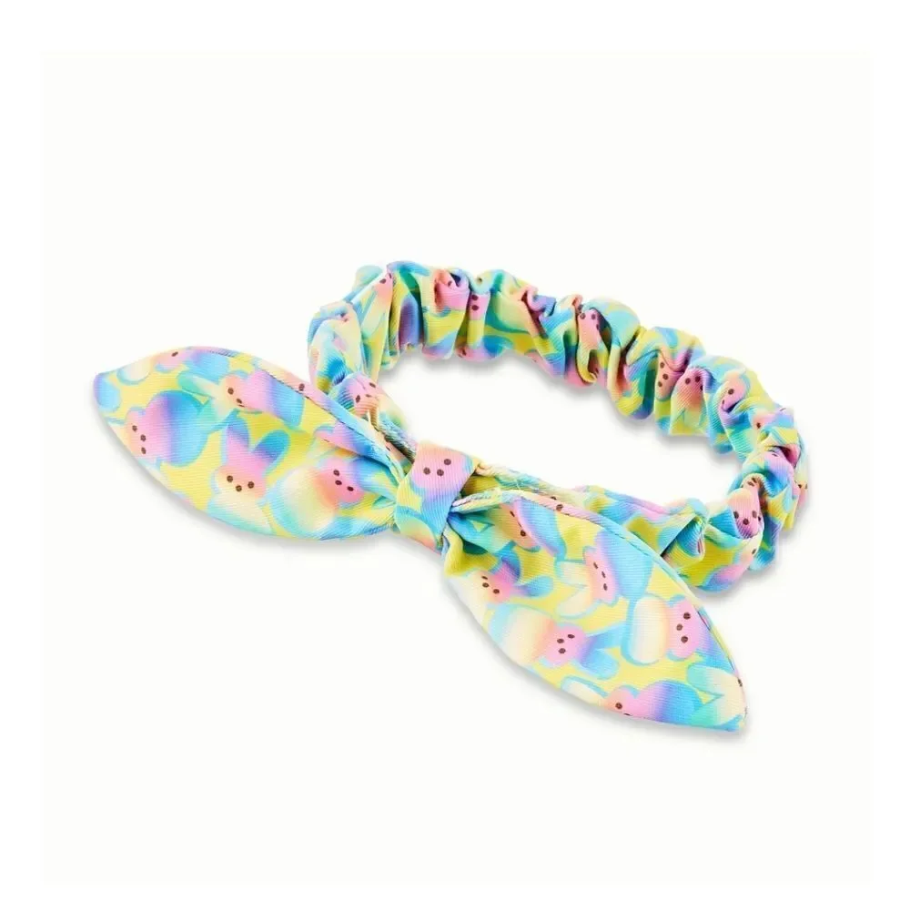 New Kids Easter Peeps Plush Bunny Rainbow Slippers, Size M 13-1
